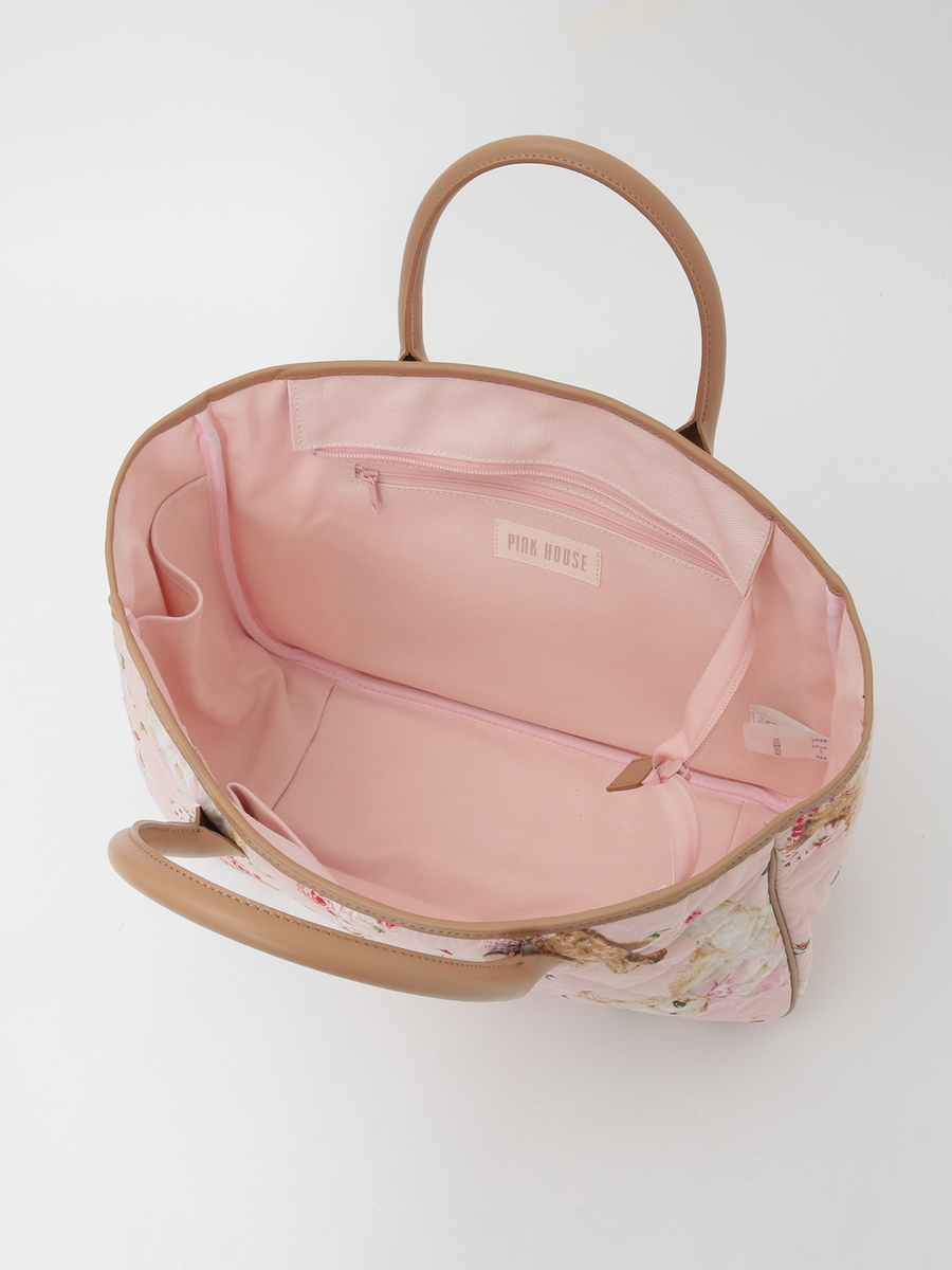 テディローズプリントキルティングバッグ 詳細画像 ラベンダー 14