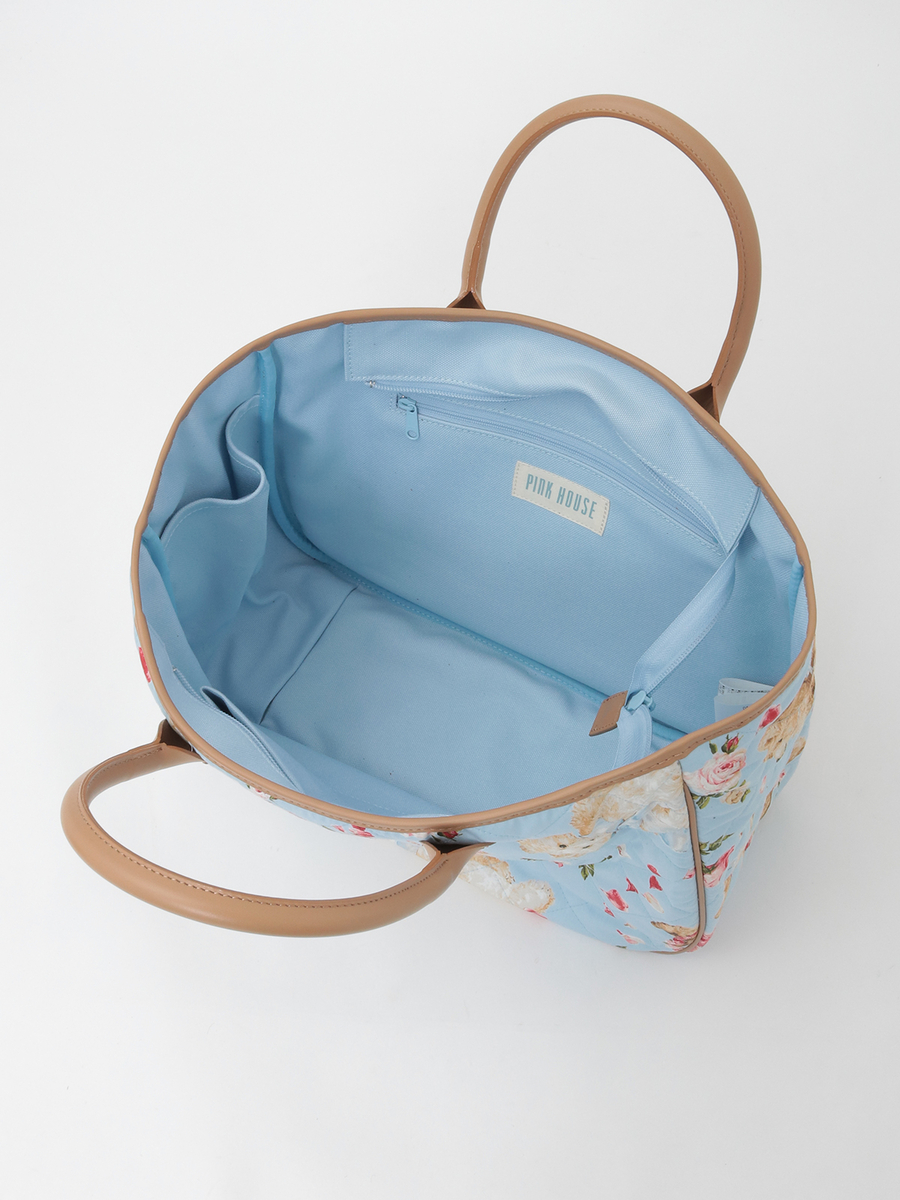 テディローズプリントキルティングバッグ 詳細画像 ラベンダー 16