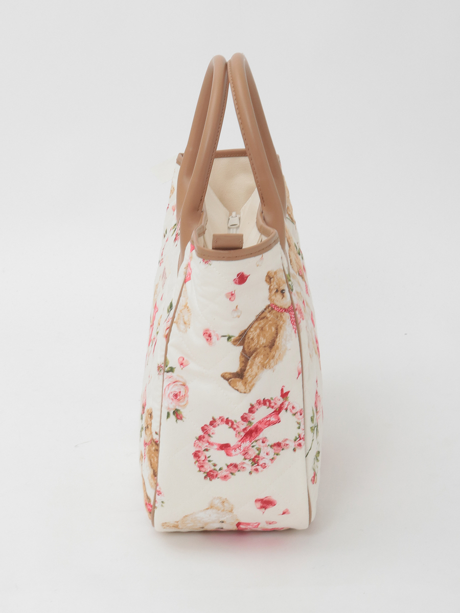 テディローズプリントキルティングバッグ 詳細画像 ラベンダー 2