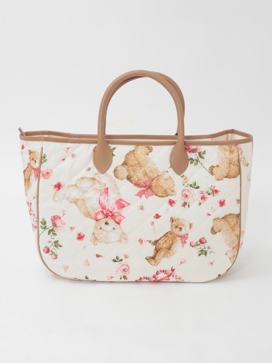 テディローズプリントキルティングバッグ 詳細画像 ラベンダー 3