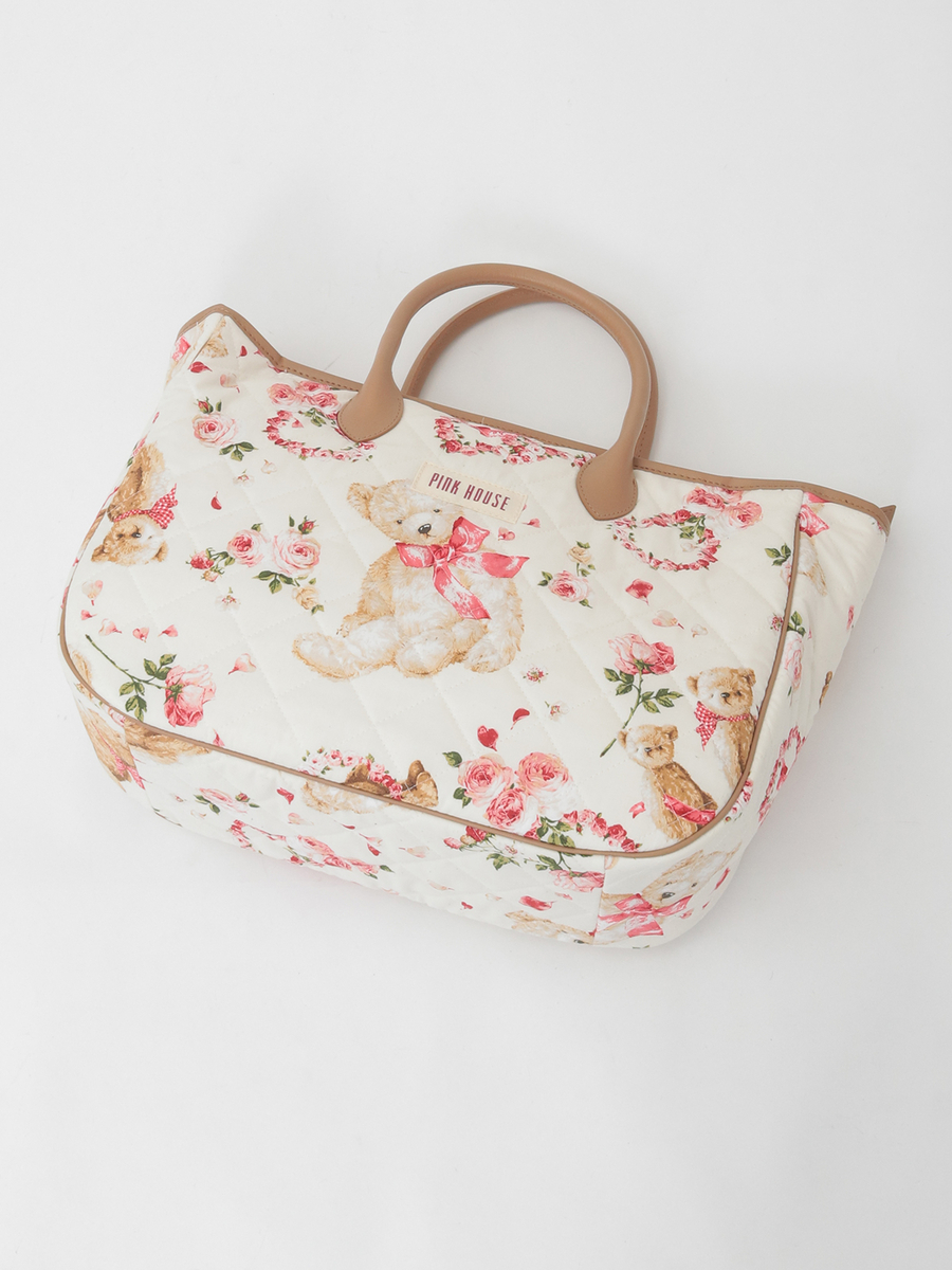 テディローズプリントキルティングバッグ 詳細画像 ラベンダー 4