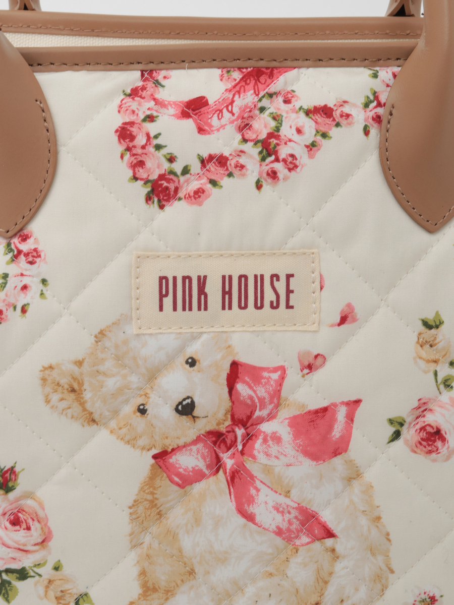 テディローズプリントキルティングバッグ 詳細画像 ラベンダー 5