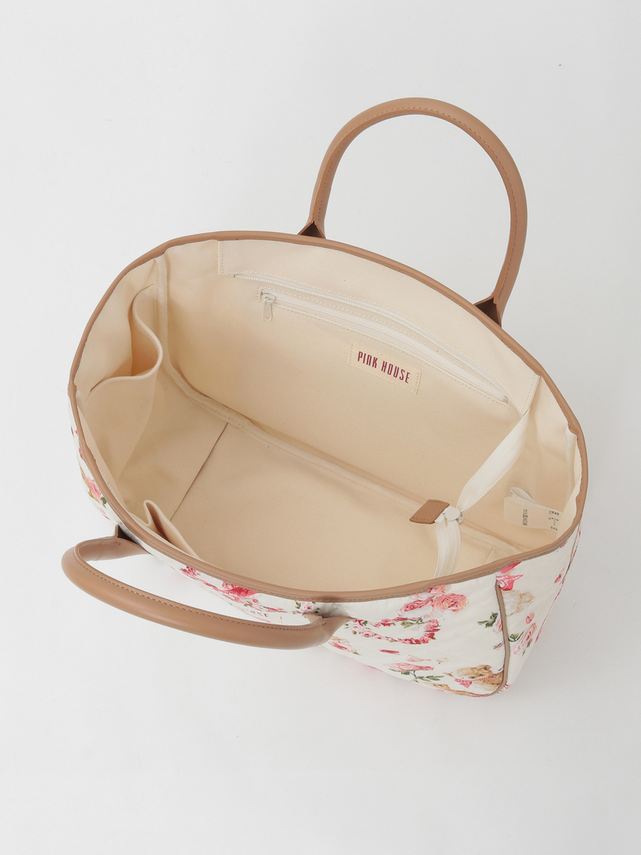 テディローズプリントキルティングバッグ 詳細画像 ラベンダー 8