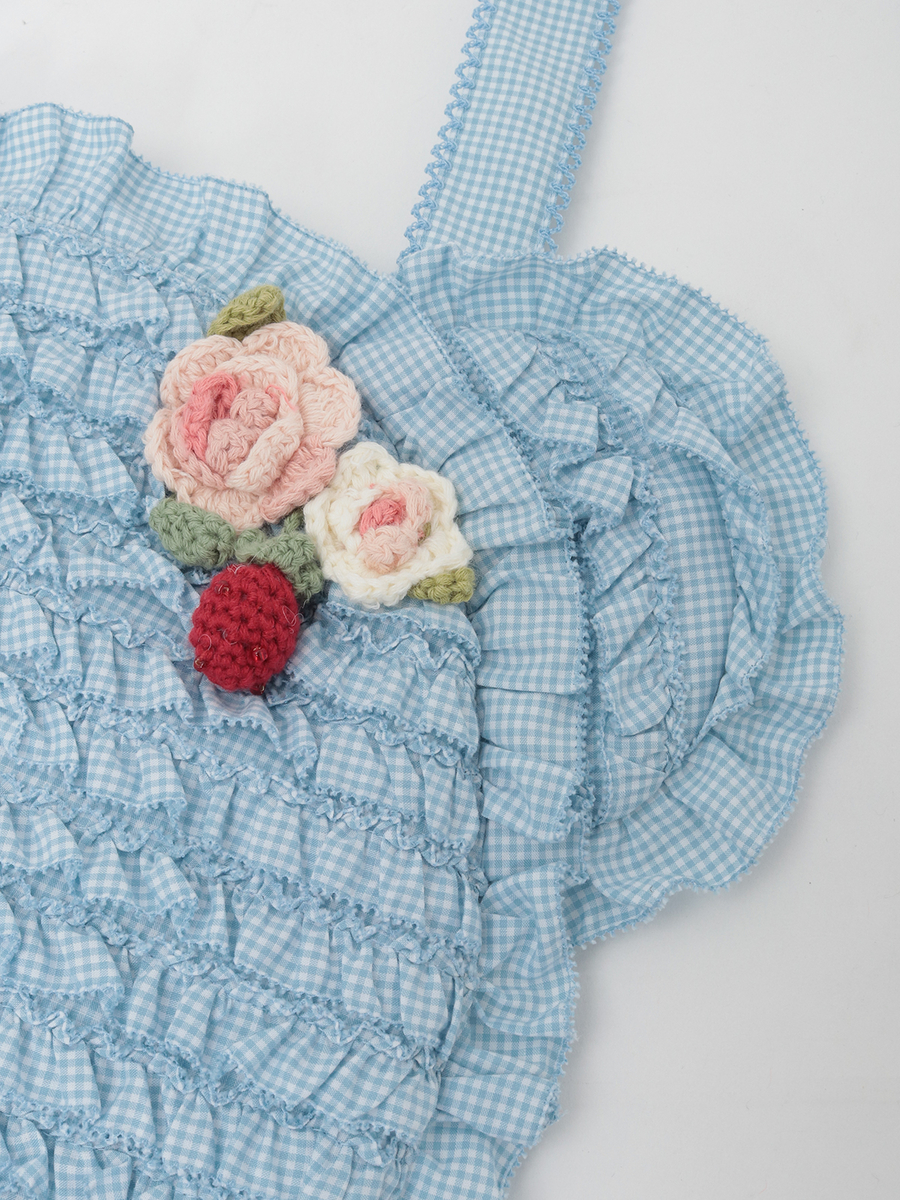 テディシルエットギンガムチェックポシェット 詳細画像 クロ 10