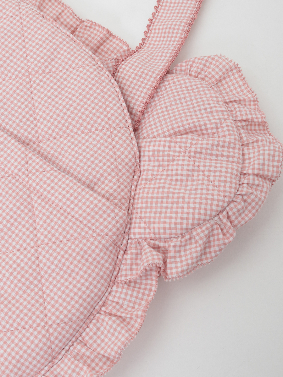 テディシルエットギンガムチェックポシェット 詳細画像 クロ 4