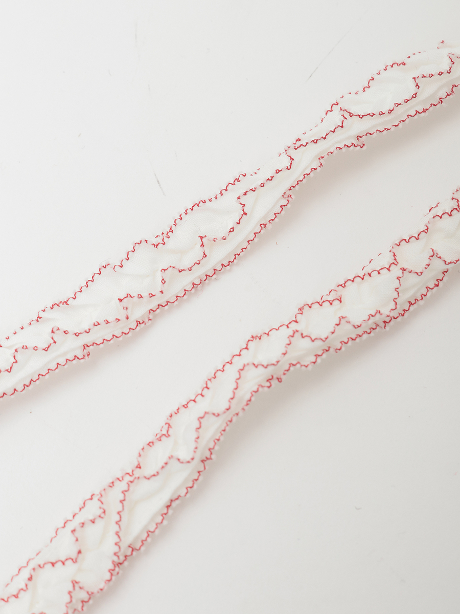 さくらんぼモチーフ付きフリルポシェット 詳細画像 シロ 5