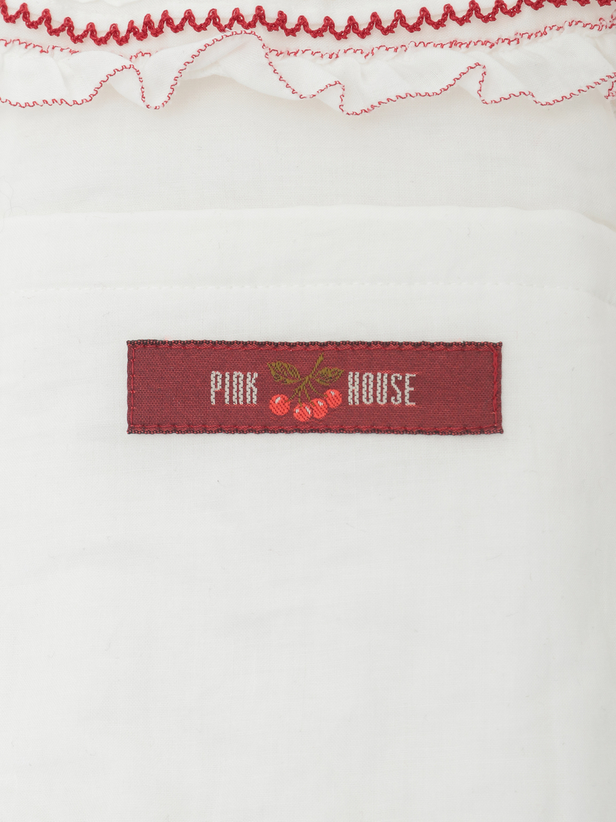 さくらんぼモチーフ付きフリルポシェット 詳細画像 シロ 6