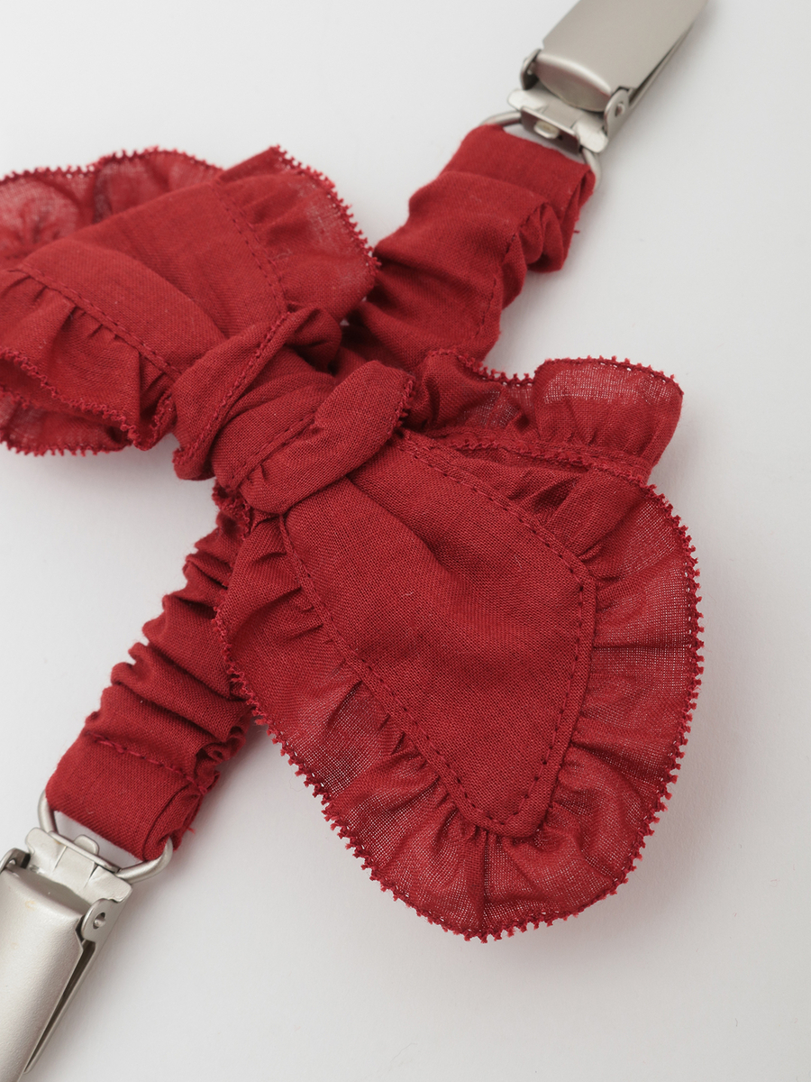 リボンモチーフ付きサスペンダークリップ 詳細画像 ラベンダー 4