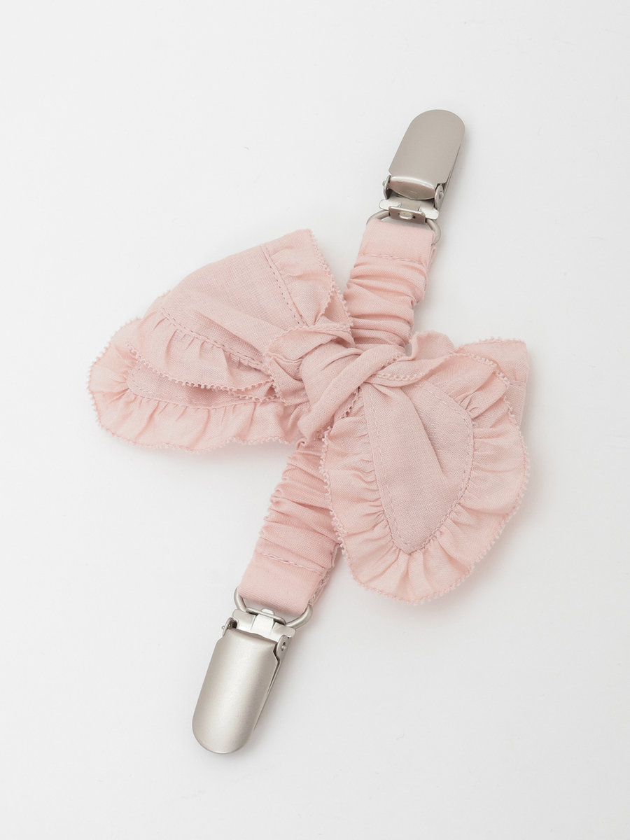 リボンモチーフ付きサスペンダークリップ 詳細画像 ピンク 1