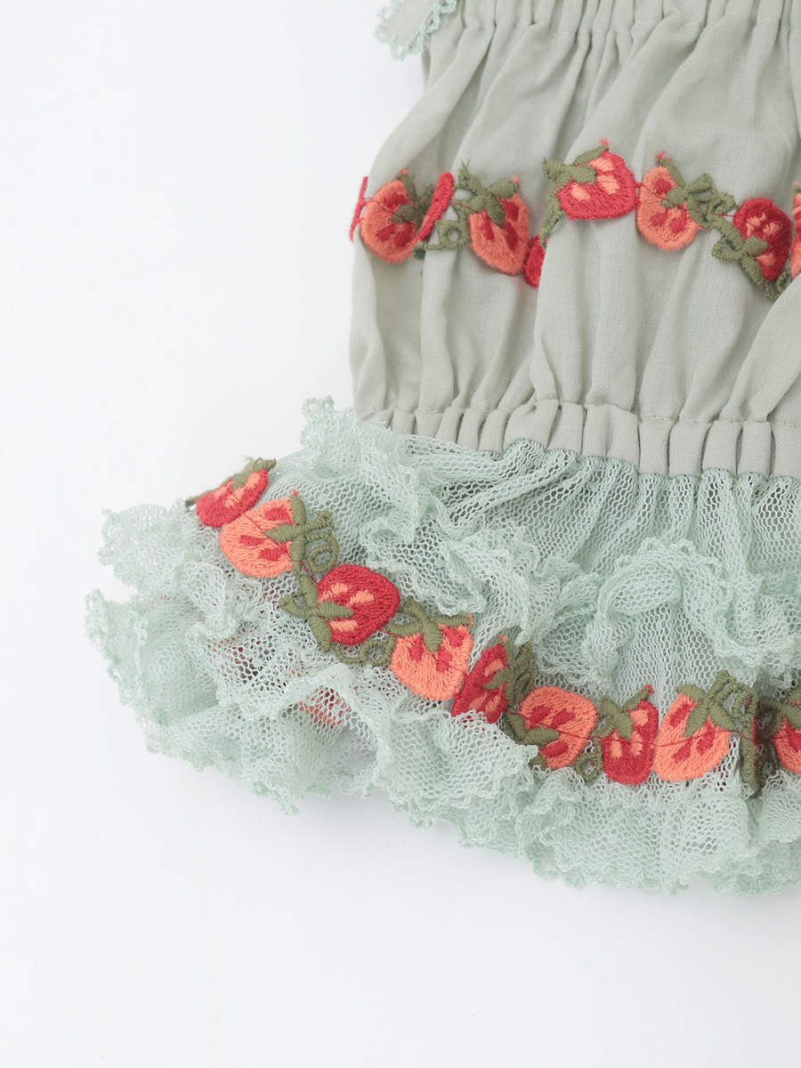 オリジナル苺ブレードレース使いアームカバー 詳細画像 クロ 5