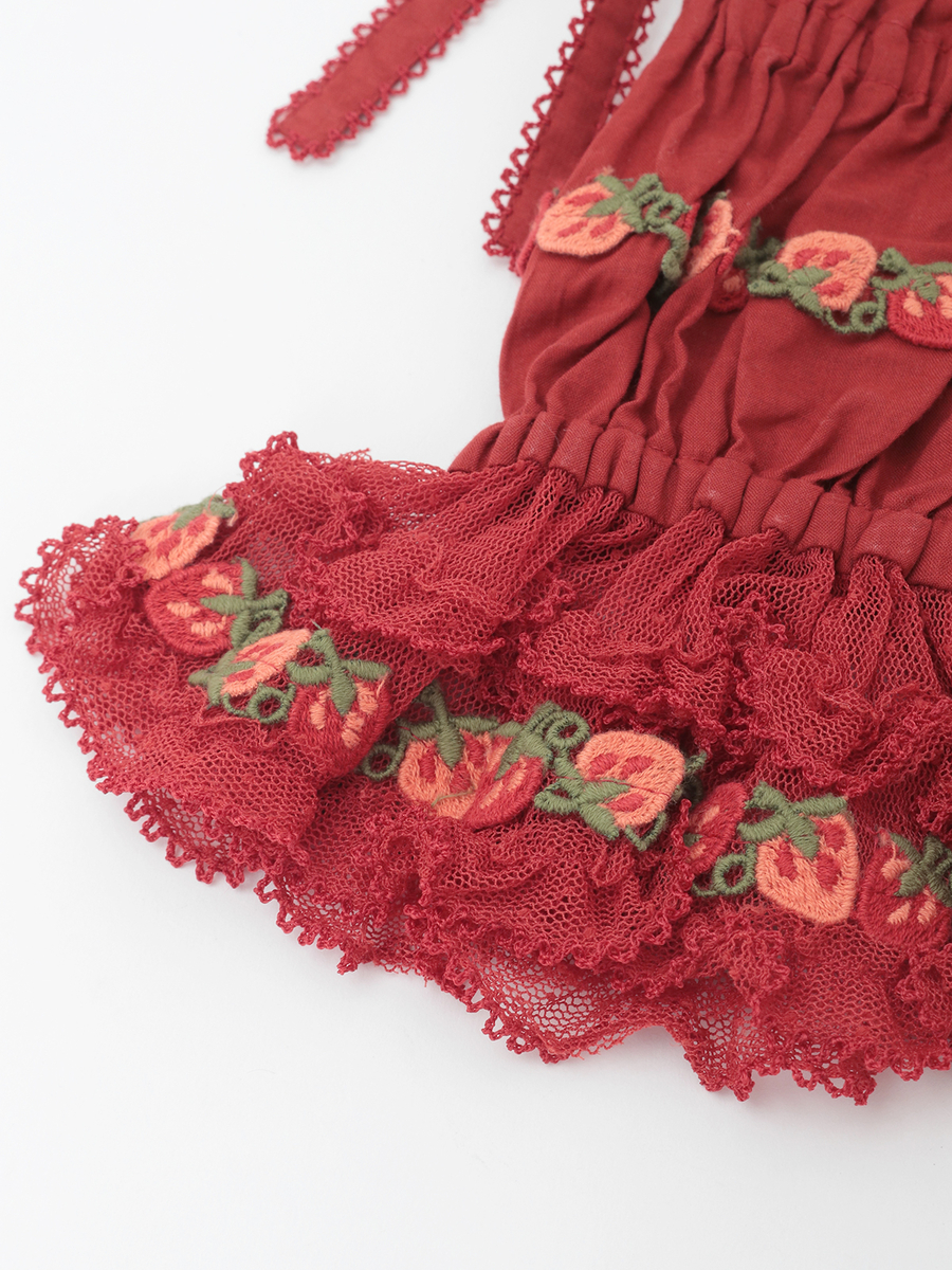 オリジナル苺ブレードレース使いアームカバー 詳細画像 クロ 8