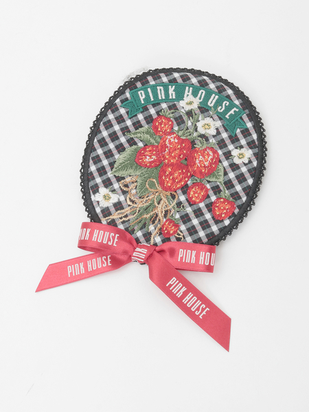 苺ブーケ刺繍ワッペン