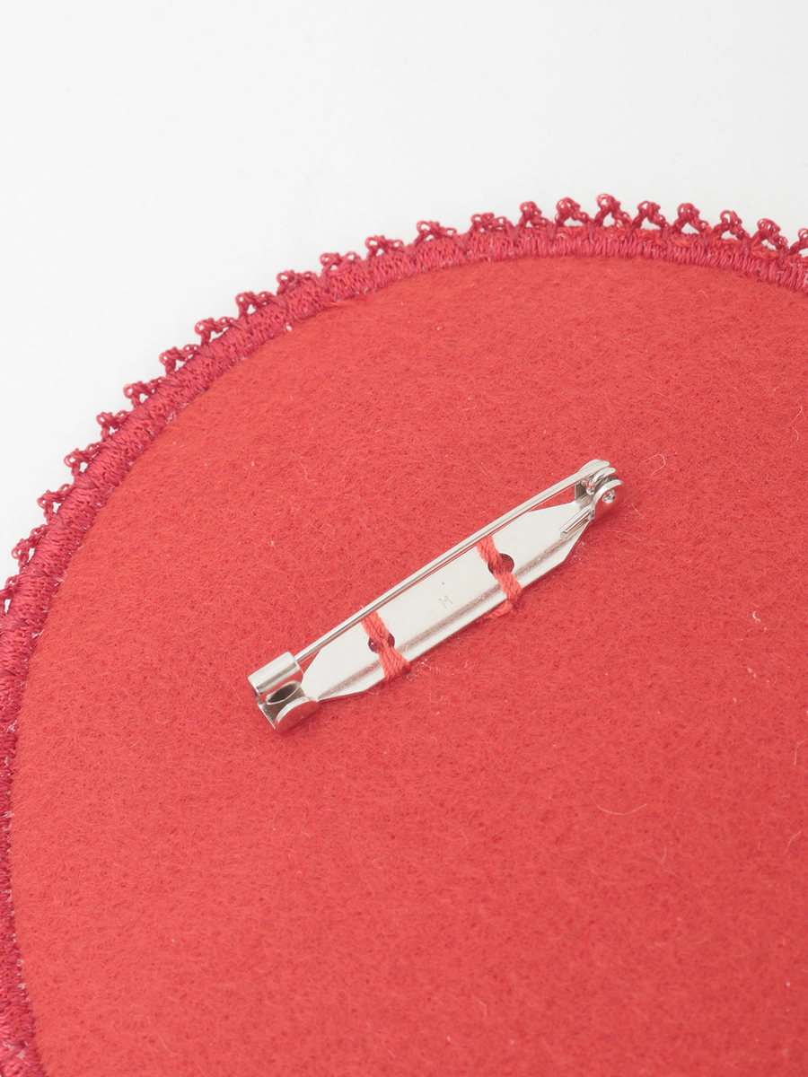 苺ブーケ刺繍ワッペン 詳細画像 クロ 4