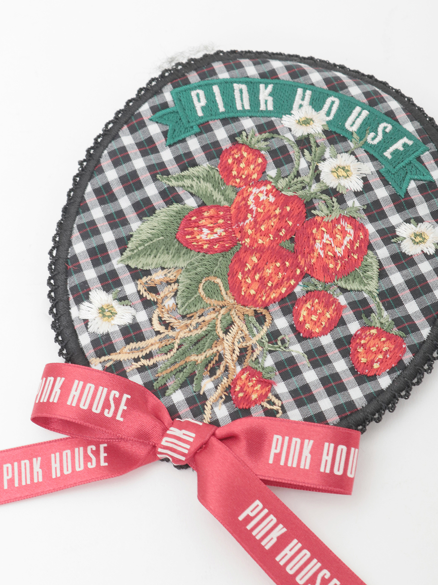 苺ブーケ刺繍ワッペン 詳細画像 クロ 5