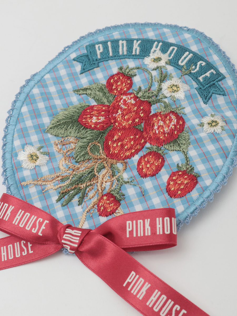 苺ブーケ刺繍ワッペン 詳細画像 クロ 7