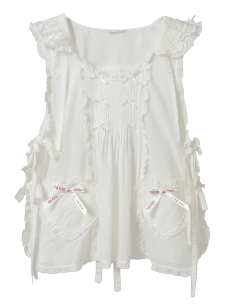 くまの耳フード付きローンタブリエ