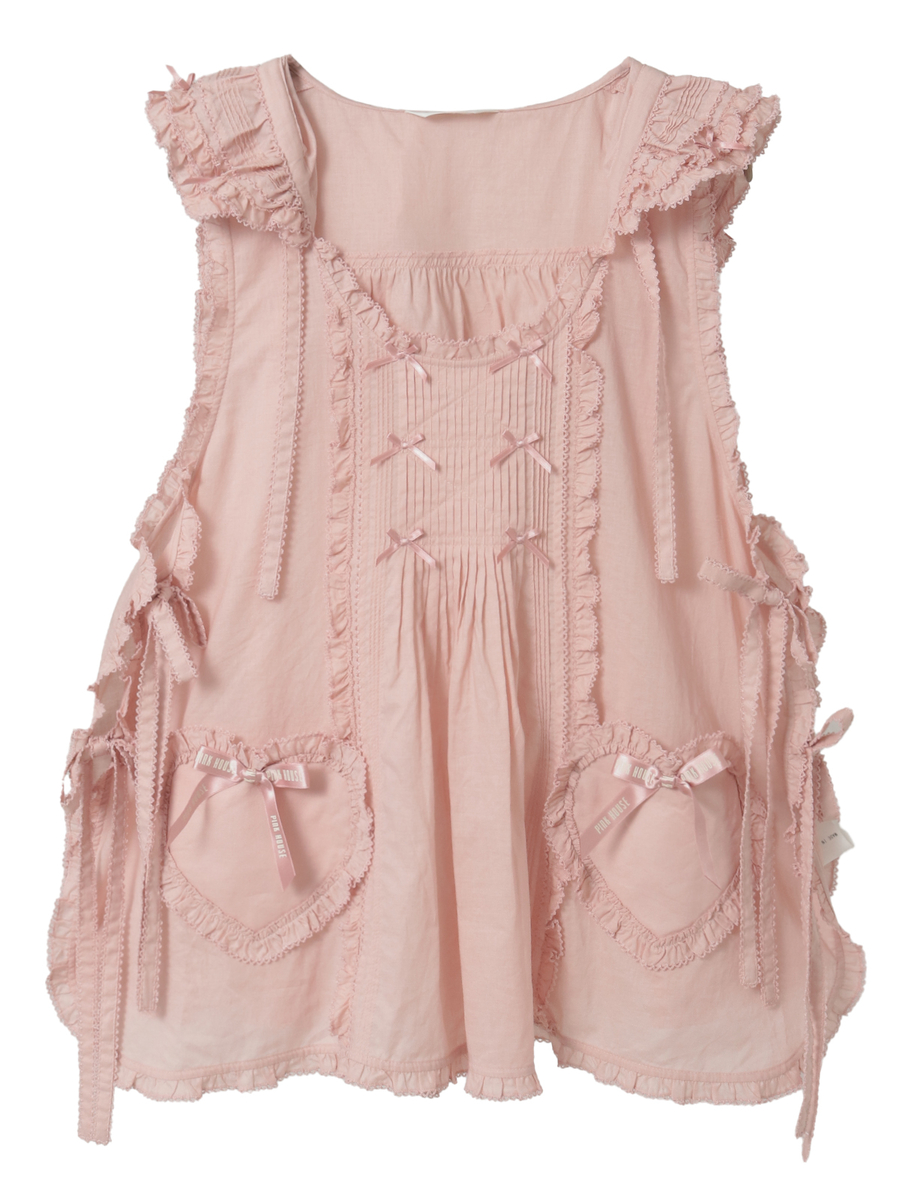 くまの耳フード付きローンタブリエ 詳細画像 ラベンダー 1