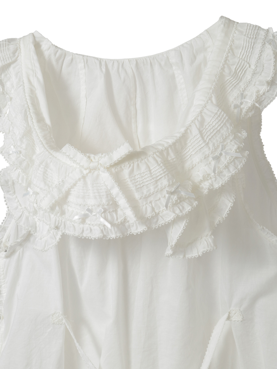 くまの耳フード付きローンタブリエ 詳細画像 ラベンダー 10