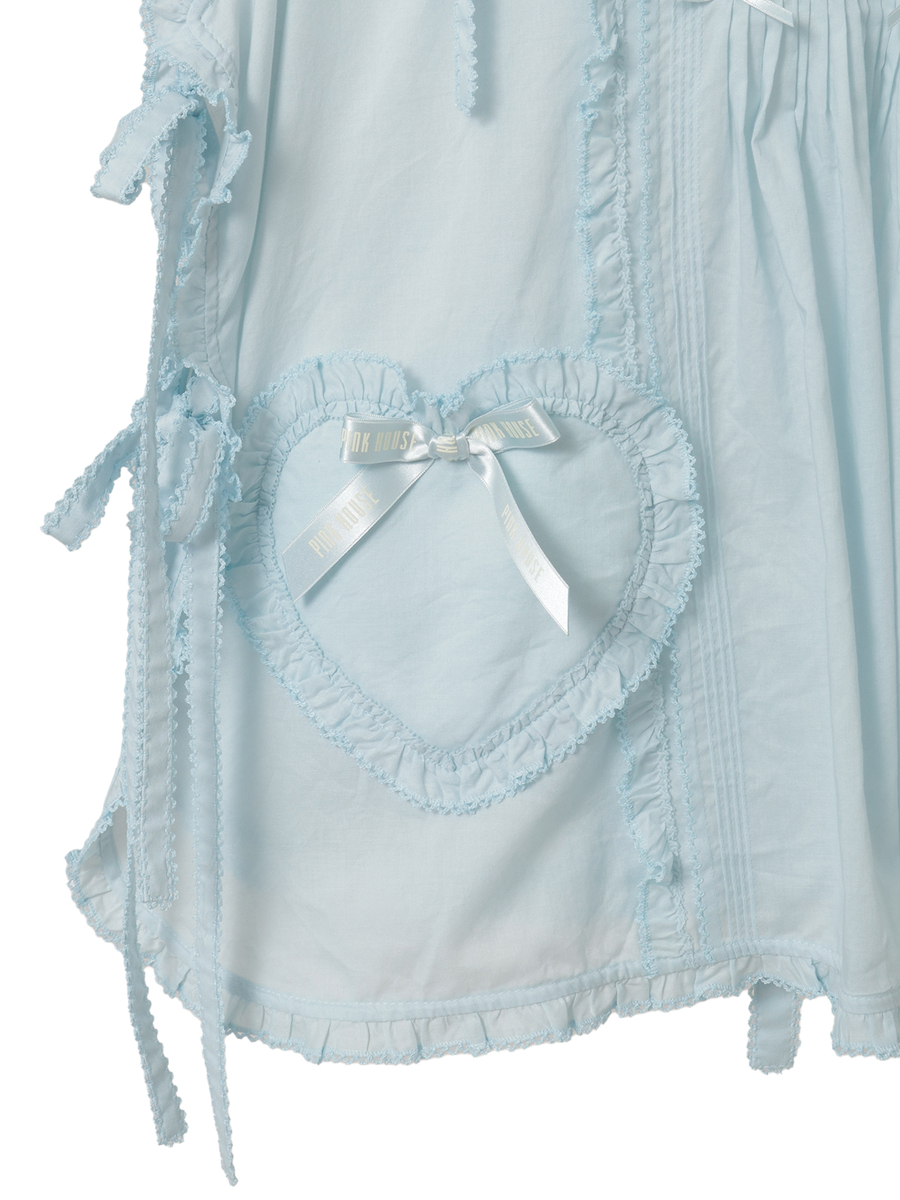 くまの耳フード付きローンタブリエ 詳細画像 ラベンダー 13