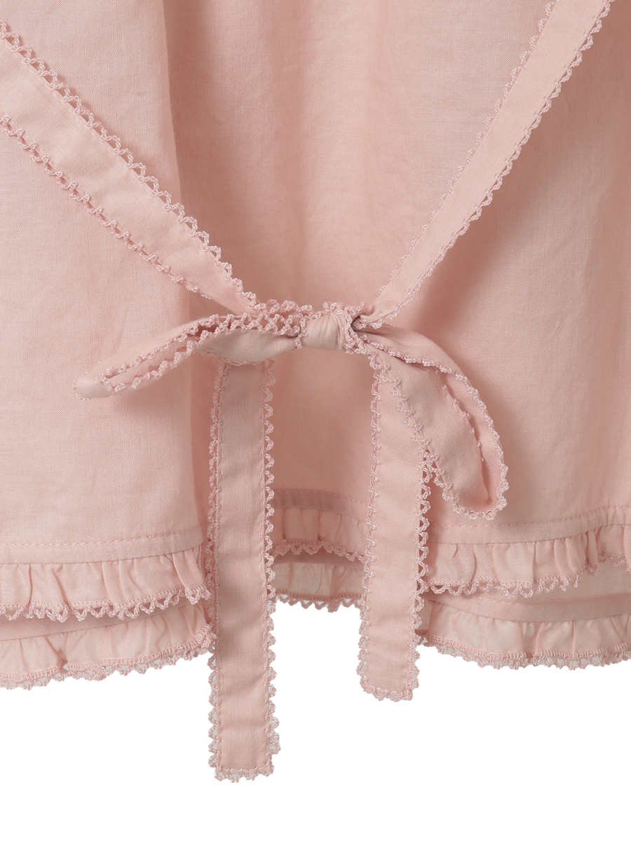 くまの耳フード付きローンタブリエ 詳細画像 ラベンダー 7