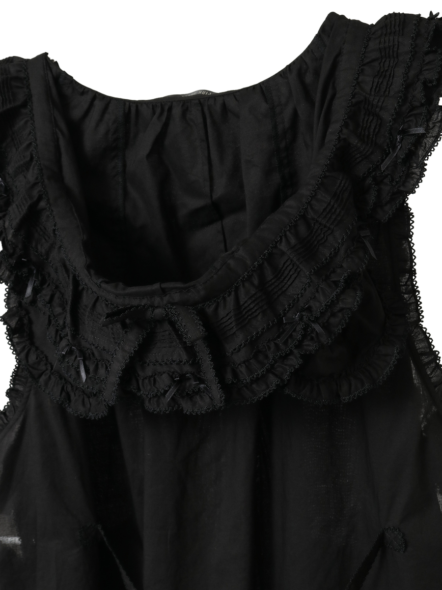 くまの耳フード付きローンタブリエ 詳細画像 ラベンダー 8