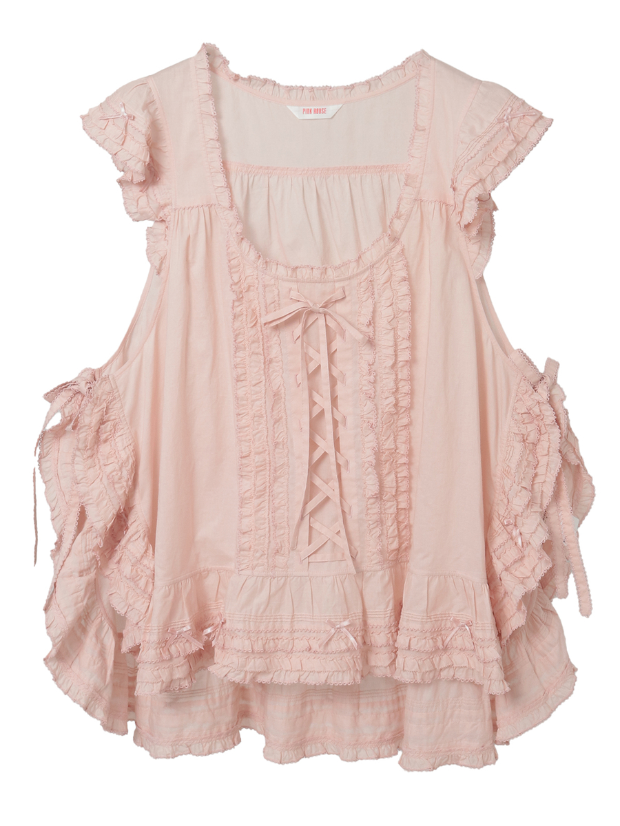 レースアップ使いタブリエ 詳細画像 クロ 1