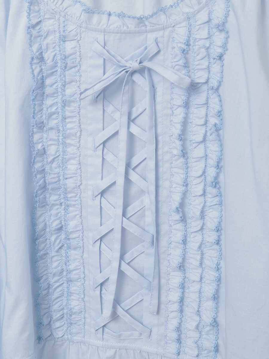 レースアップ使いタブリエ 詳細画像 クロ 13