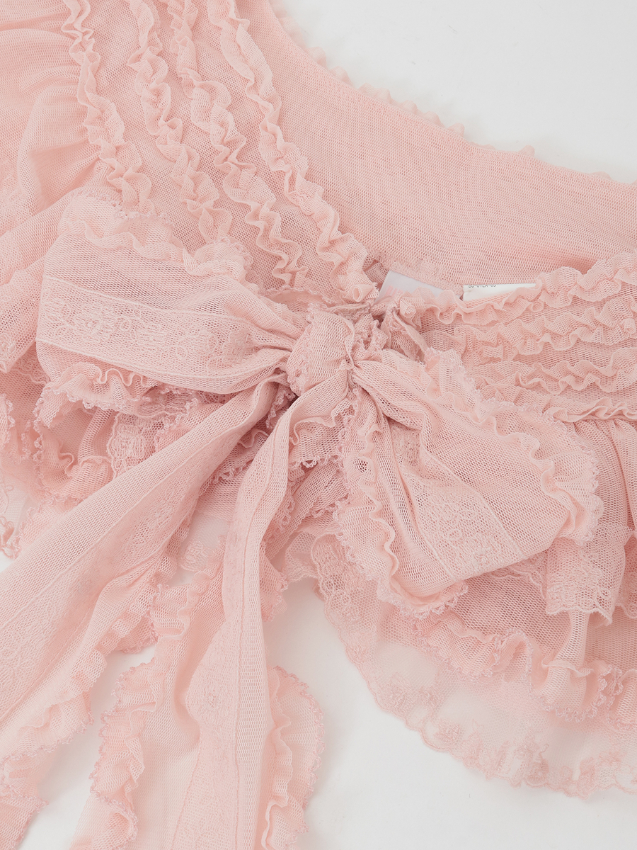 ソフトチュールショール 詳細画像 アイボリー 3