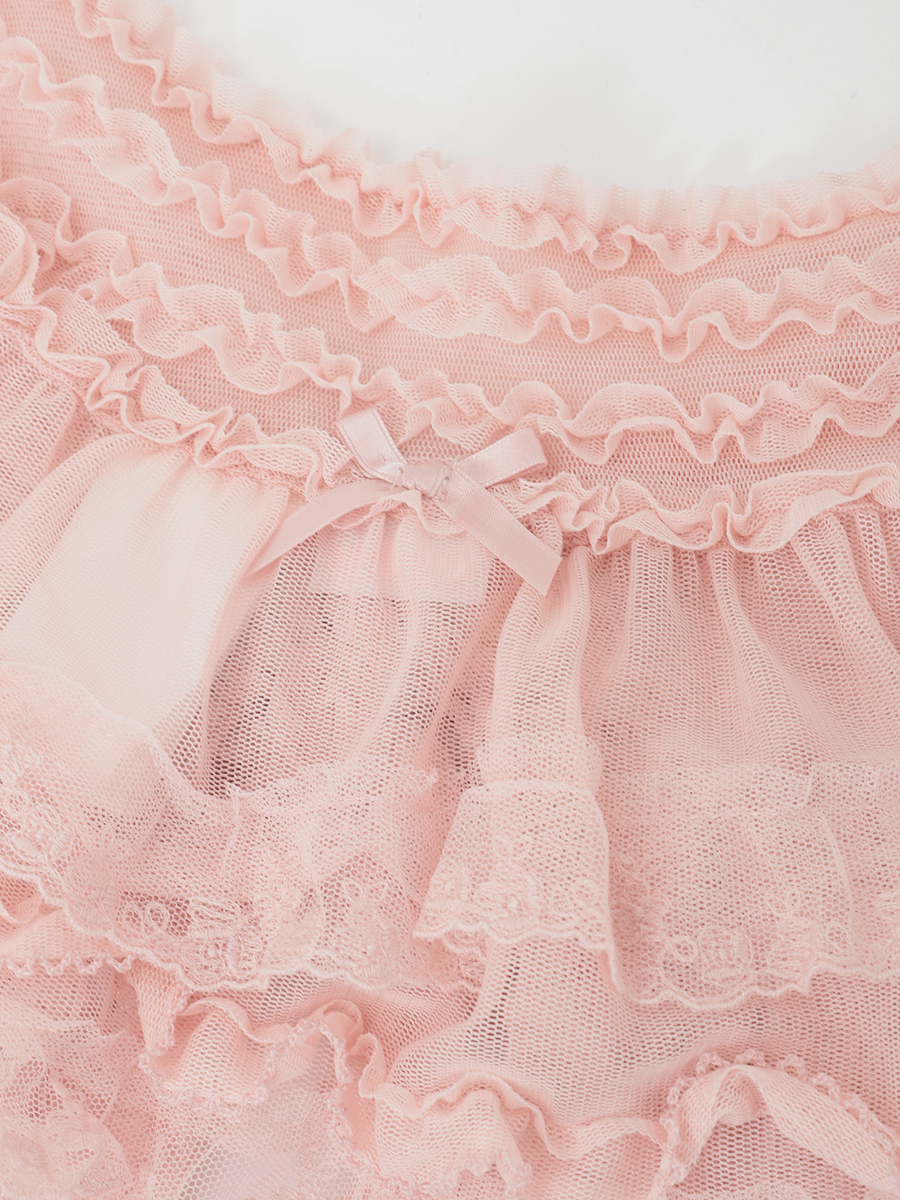 ソフトチュールショール 詳細画像 アイボリー 5