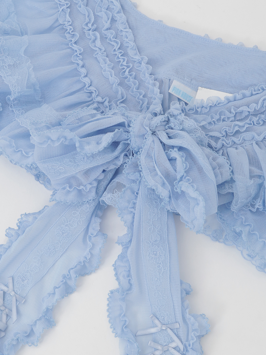 ソフトチュールショール 詳細画像 アイボリー 6