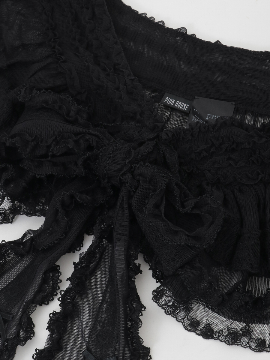 ソフトチュールショール 詳細画像 アイボリー 7