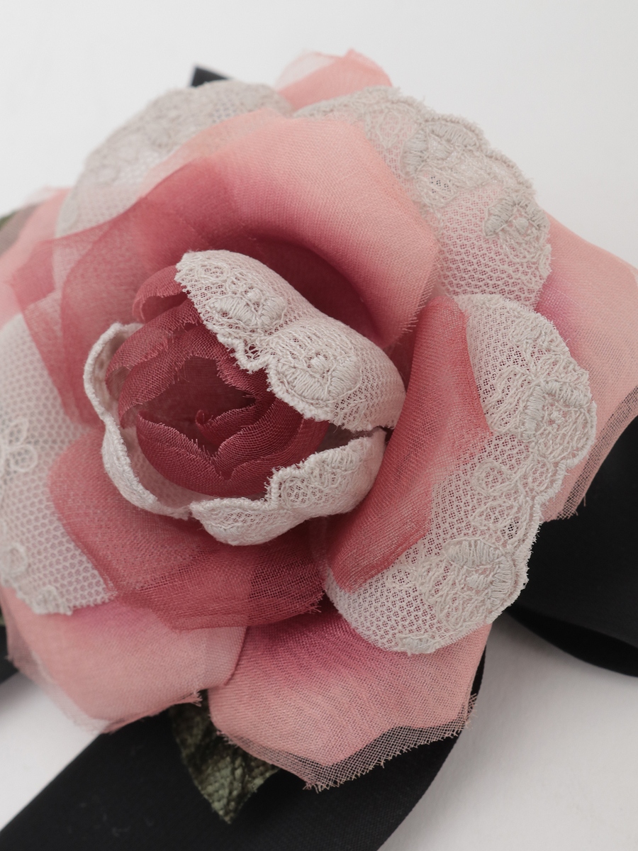 ポワン・ド・ローズコサージュ 詳細画像 ペールピンク 3