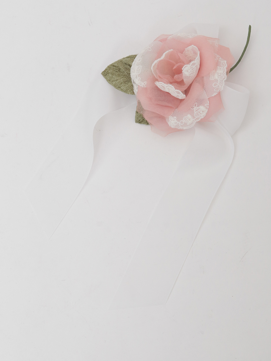 ポワン・ド・ローズコサージュ 詳細画像 ペールピンク 1