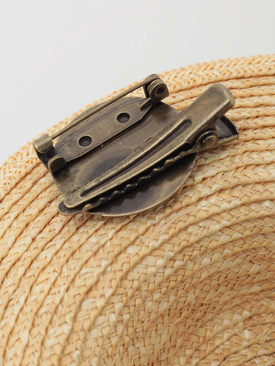 チェリーモチーフいっぱい麦わら帽子コサージュ 詳細画像 ストロー 5