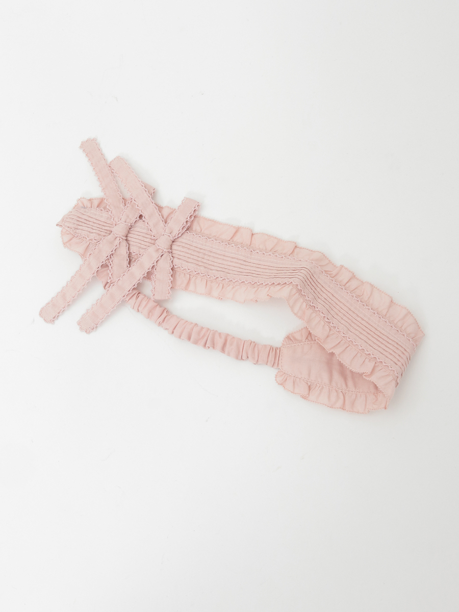 リボンモチーフ付きカチューム 詳細画像 クロ 1