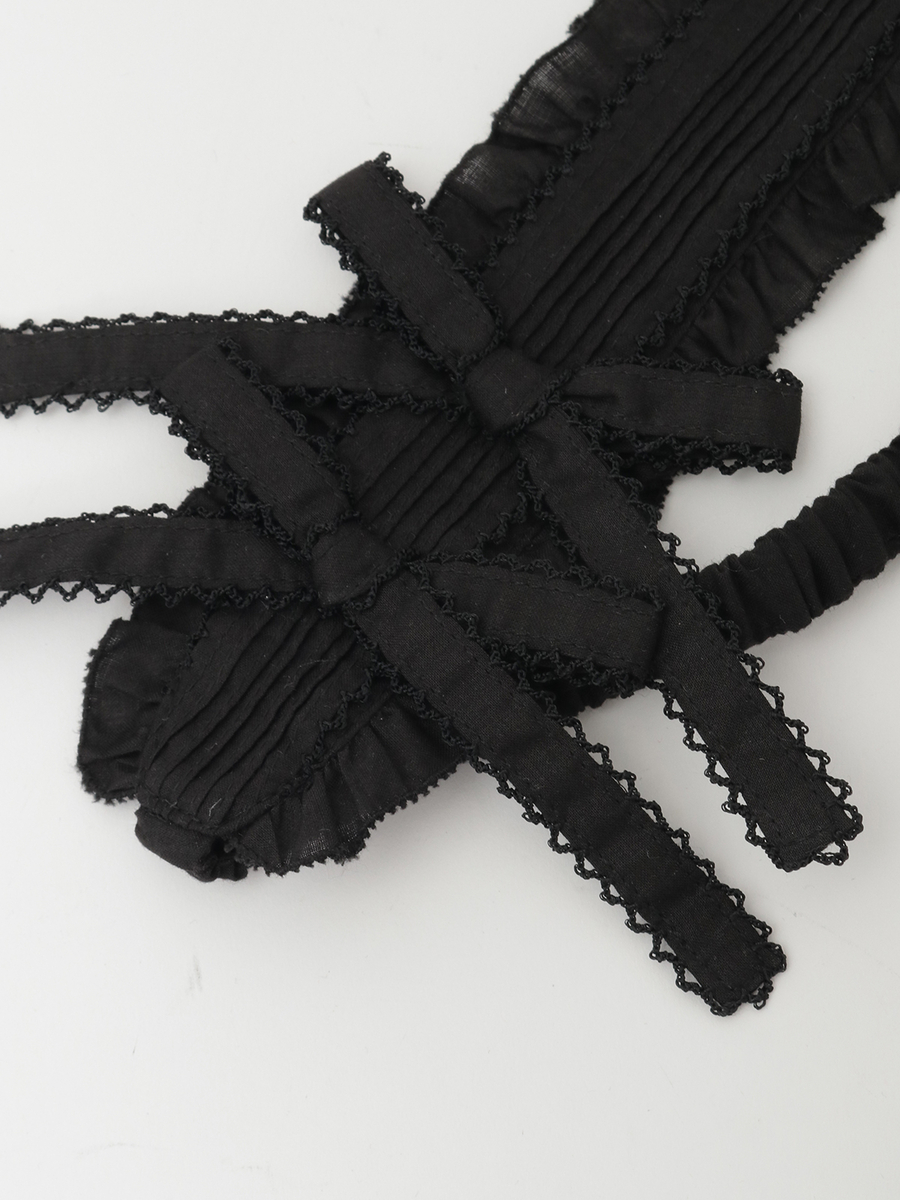 リボンモチーフ付きカチューム 詳細画像 クロ 4