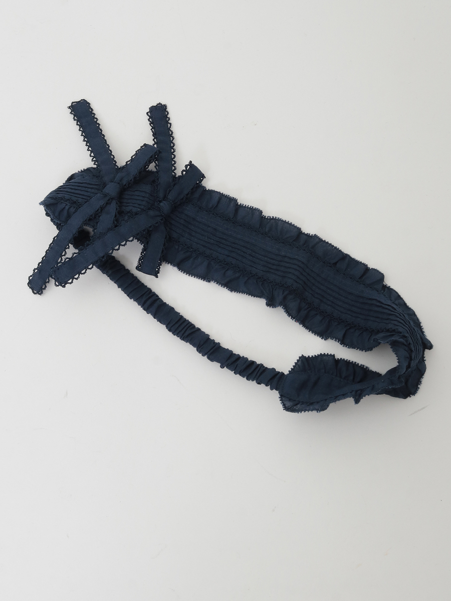 リボンモチーフ付きカチューム 詳細画像 ネイビー 1