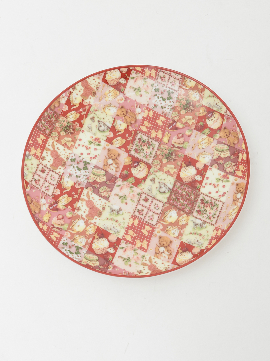 【PINK HOUSE LIFE STYLE】PH Tea Party 柄 ケーキ皿 詳細画像 アカ系 1