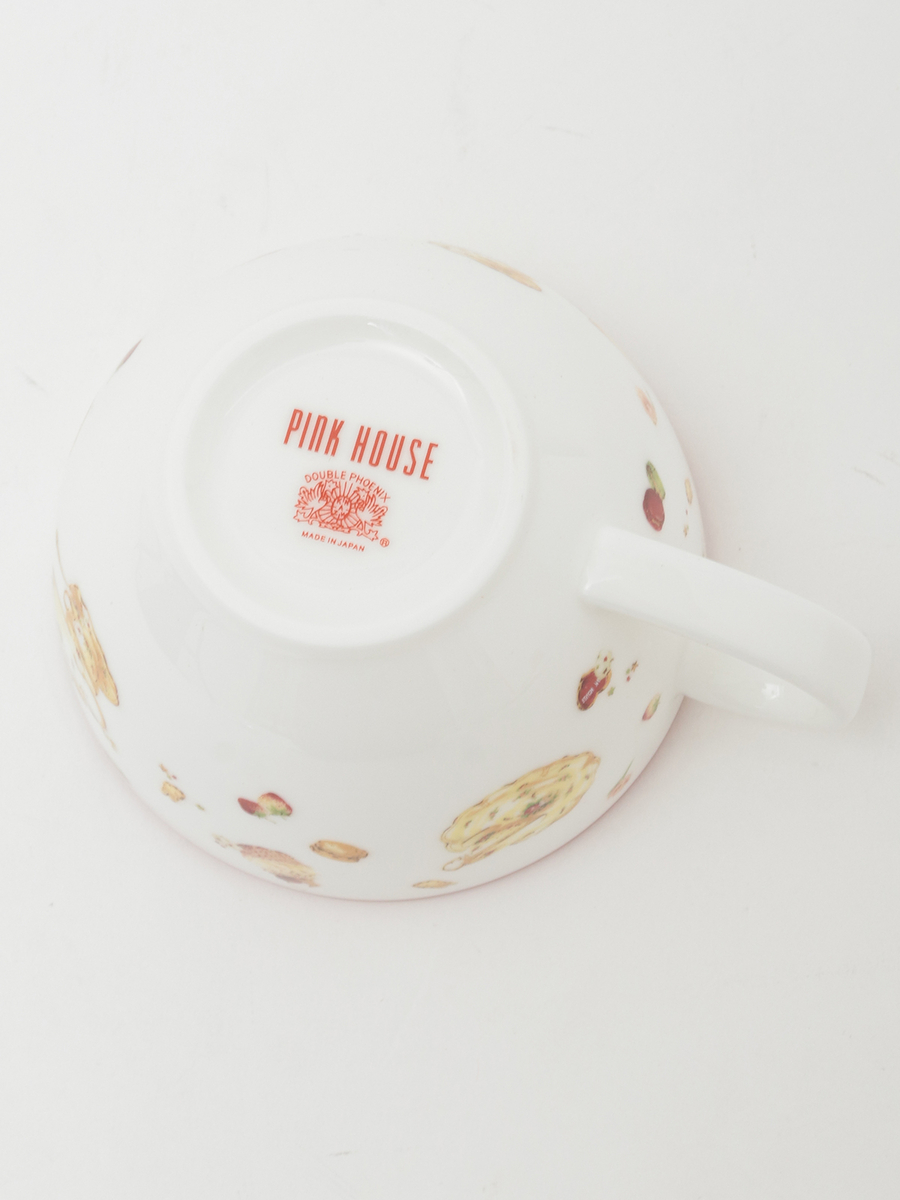 【PINK HOUSE LIFE STYLE】PH Tea Party 柄 カップ＆ソーサ― 詳細画像 アカ系 6