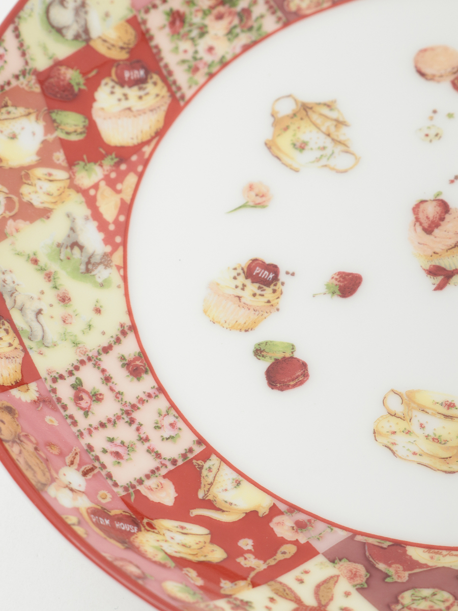 【PINK HOUSE LIFE STYLE】PH Tea Party 柄 カップ＆ソーサ― 詳細画像 アカ系 9