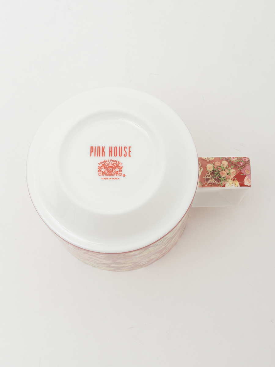 【PINK HOUSE LIFE STYLE】PH Tea Party 柄 上蓋付きマグカップ 詳細画像 アカ系 4