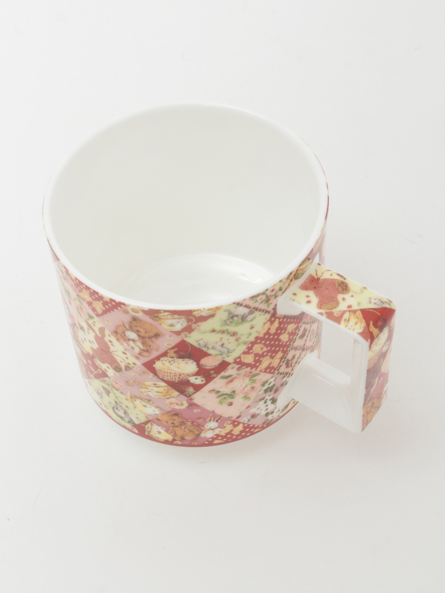 【PINK HOUSE LIFE STYLE】PH Tea Party 柄 上蓋付きマグカップ 詳細画像 アカ系 7