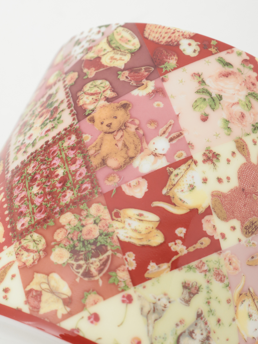 【PINK HOUSE LIFE STYLE】PH Tea Party 柄 上蓋付きマグカップ 詳細画像 アカ系 8