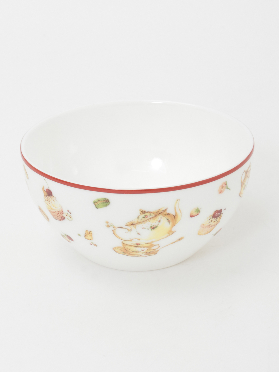 【PINK HOUSE LIFE STYLE】PH Tea Party 柄カフェオレボール 詳細画像 アカ系 1