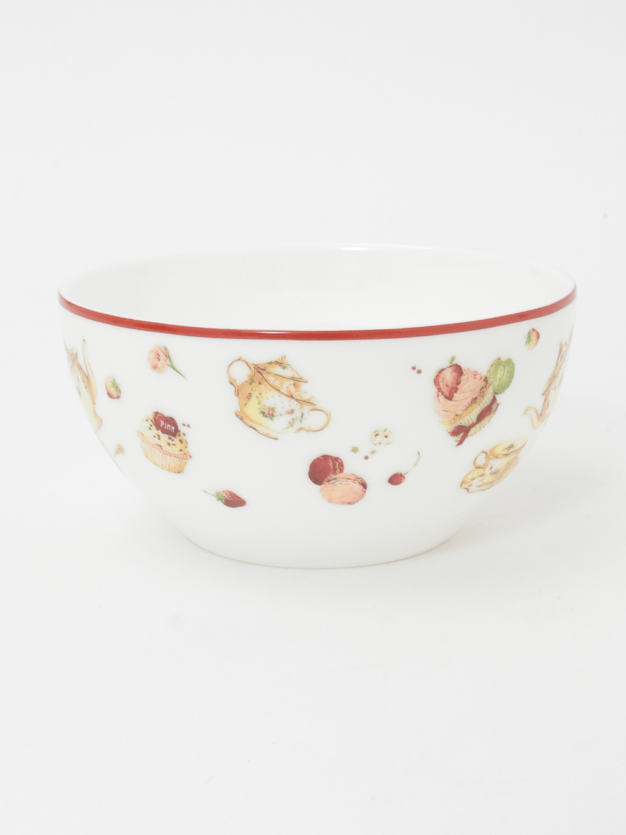 【PINK HOUSE LIFE STYLE】PH Tea Party 柄カフェオレボール 詳細画像 アカ系 2