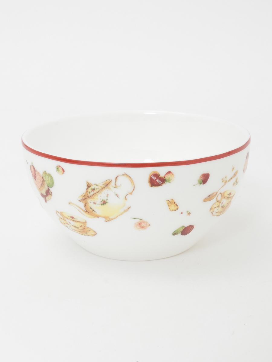 【PINK HOUSE LIFE STYLE】PH Tea Party 柄カフェオレボール 詳細画像 アカ系 3