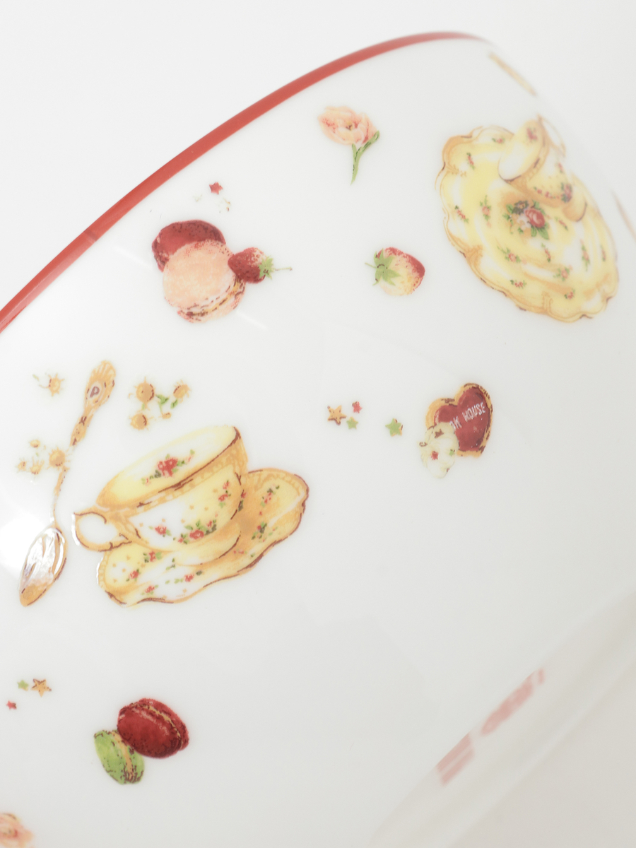 【PINK HOUSE LIFE STYLE】PH Tea Party 柄カフェオレボール 詳細画像 アカ系 6