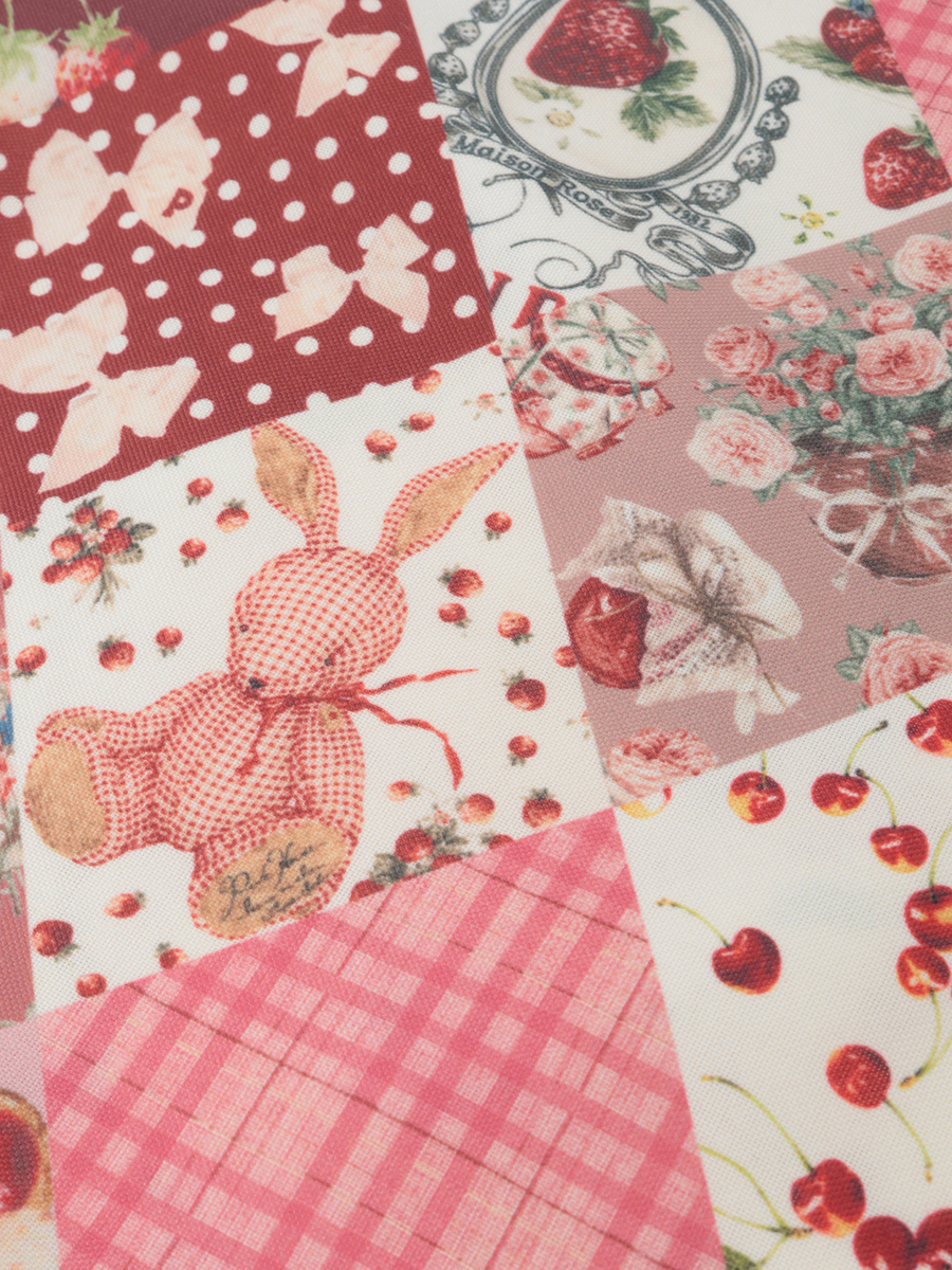 【PINK HOUSE LIFE STYLE】PH Tea Party 柄クッションカバー 詳細画像 アカ系 5