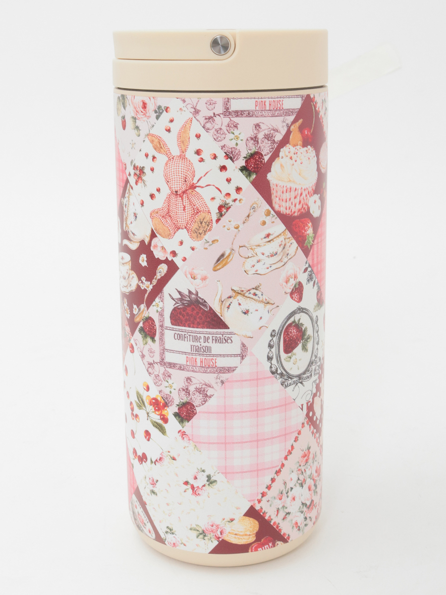 【PINK HOUSE LIFE STYLE】PH Tea Party 柄 ランタンボトル 詳細画像 アカ系 2