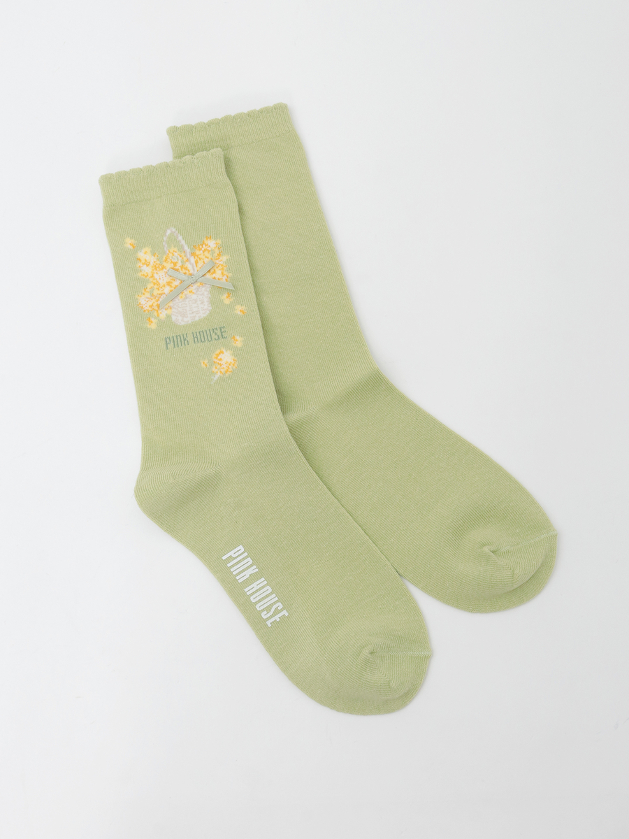 なのはなモチーフソックス 詳細画像 クロ 1